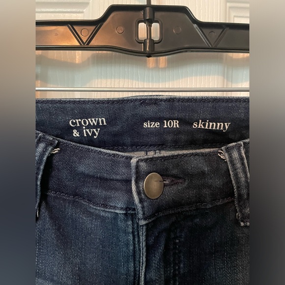 Crown & Ivy skinny blue jeans - Picture 3 of 4